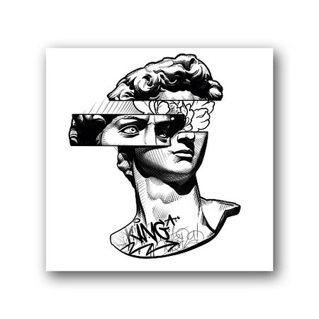 Тату TATTS Переводная тату David 10*10см din рейка dori 10см