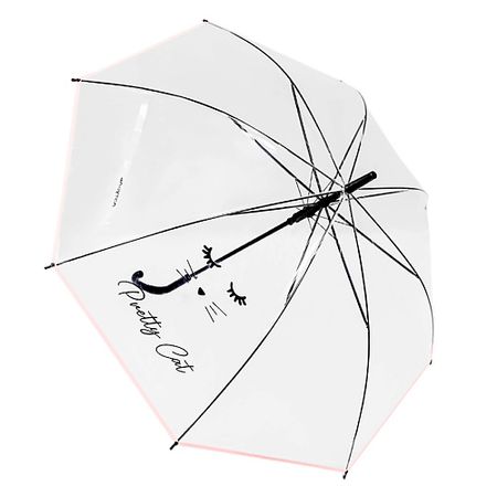 Зонт ЛЭТУАЛЬ Прозрачный зонт-трость  PRETTY CAT