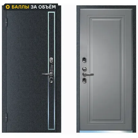 Дверь входная металлическая Термо Профи 86x205 см левая серый