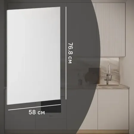 Фальшпанель для кухонного шкафа Висла 58x76.8 см KONSENSA МДФ цвет белый светодиодная панель lcfocus 3 18вт теплый чистый белый