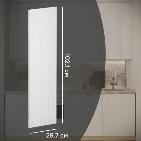 Фасад для кухонного шкафа Висла 29.7x102.1 см KONSENSA МДФ цвет белый регулируемые гидравлические петли для кухонных шкафов