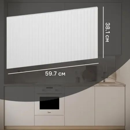 Фасад для кухонного шкафа Висла 59.7x38.1 см KONSENSA МДФ цвет белый регулируемые гидравлические петли для кухонных шкафов