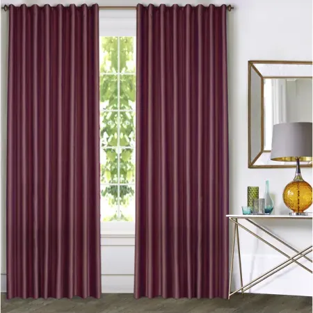 Штора на ленте Мэри 140x280 см цвет бордо горизонтальная штора из полиэстера для кухни