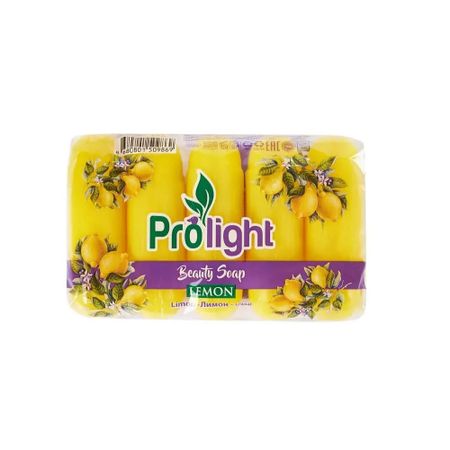 Мыло туалетное PROLIGHT Лимон, 5Х55 гр.