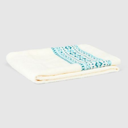 Полотенце махровое Ozdilek dream 50х90 см кремовый-голубой