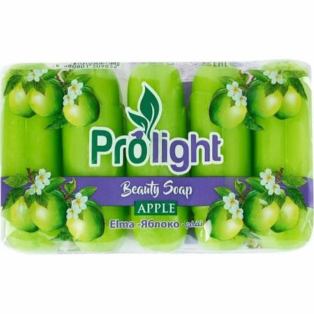 Мыло туалетное PROLIGHT Яблоко, 5Х55 гр.