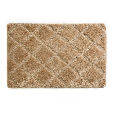 Коврик для ванной бежевый 90х60 см WasserKraft Lippe (BM-6514)