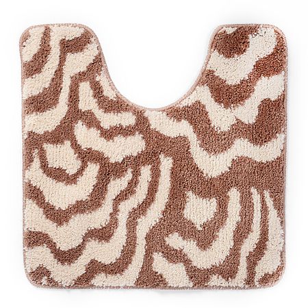 Коврик для туалета коричневый 50х50 см WasserKraft Donau (BM-9409)