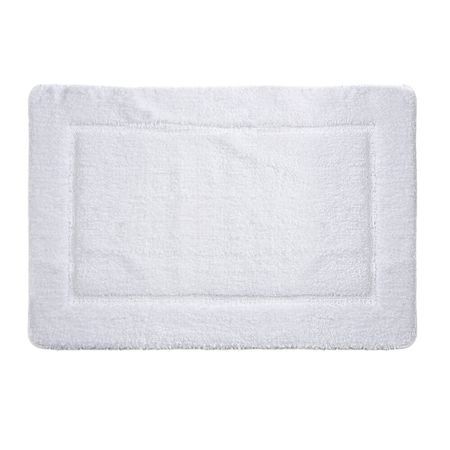 Коврик для ванной белый 90х60 см WasserKraft Lopau (BM-6018)