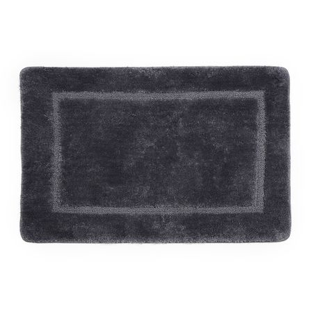 Коврик для ванной серый 90х60 см WasserKraft Lopau (BM-6012)