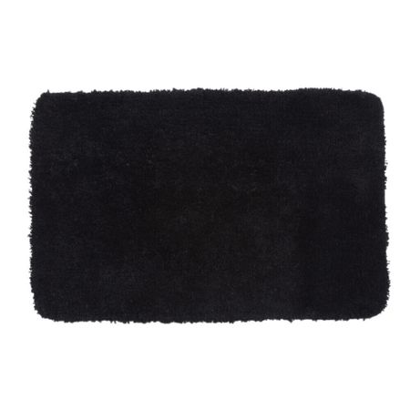 Коврик для ванной черный 90х57 см WasserKraft Kammel (BM-8316)