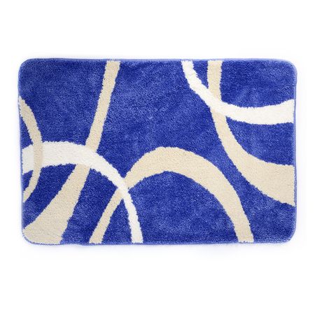 Коврик для ванной синий 90х60 см WasserKraft Rhein (BM-6205)