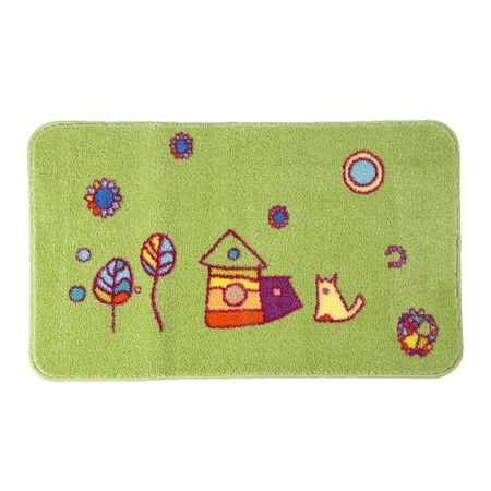 Коврик для ванной зеленый 80х50 см WasserKraft Kammel (BM-1201)