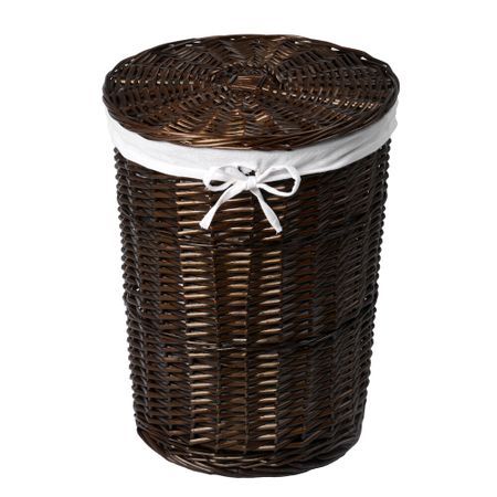Корзина для белья WasserKraft Elbe 390х390х510 мм 56,7 л коричневая (WB-740-M)