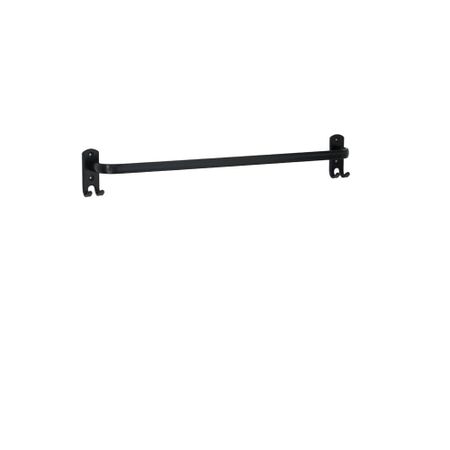 Полотенцедержатель 590 мм на шуруп металл черный (5500348) 4 шт складные крючки для одежды из алюминиевого сплава