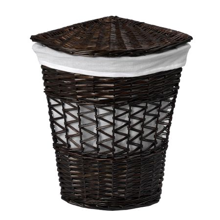 Корзина для белья WasserKraft Salm 410х410х590 мм 68,7 л коричневая (WB-270-L)