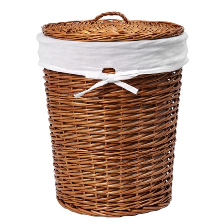 Корзина для белья WasserKraft Leine 460х460х570 мм 89 л коричневая (WB-350-L)