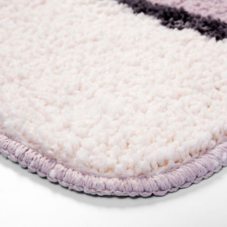 Коврик для туалета розовый 50х50 см WasserKraft Ruwer (BM-6709)