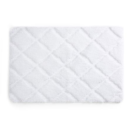 Коврик для ванной белый 90х60 см WasserKraft Lippe (BM-6518)