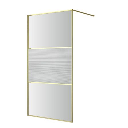 Душевая перегородка RGW WA-09Gb золото 90х200 см стекло рифленое 8 мм (06100909-226)