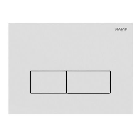 Клавиша смыва для инсталляций Siamp Plank белая глянцевая (10006930)