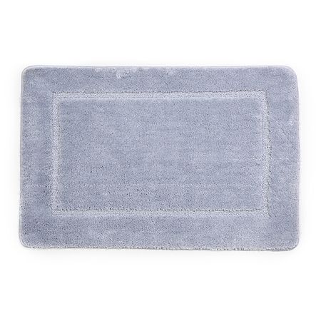 Коврик для ванной серый 90х60 см WasserKraft Lopau (BM-6011)
