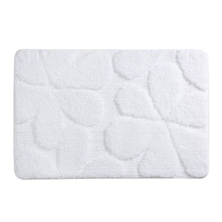 Коврик для ванной белый 90х60 см WasserKraft Diemel (BM-2218)