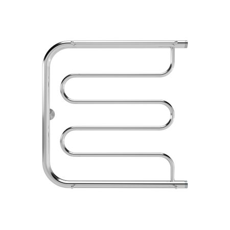 Полотенцесушитель водяной Indigo Standart 500х600 мм фокстрот с боковым подключением 320 мм с полкой хром