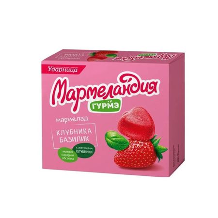 Мармелад Ударница мармеландия клубника и базилик 250 г