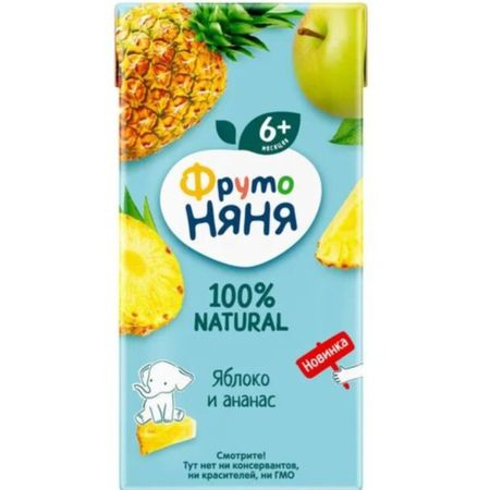 Сок ФрутоНяня яблоко, ананас 200 мл