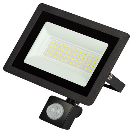 Прожектор светодиодный Эра  LPR-042 6500K 50 Вт IP44 с датчиком движения черный для фонаря convoy s2 s2 s3 s6 s8 s9 s15