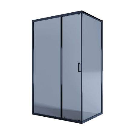 Душевой уголок Alex Baitler AB-1 черный 120х90х200 см прямоугольник стекло тонированное 6 мм (AB14120B4)