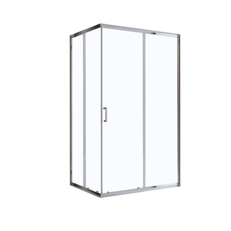 Душевой уголок BelBagno Uno хром 120х100х195 см прямоугольник стекло прозрачное 5 мм (UNO-195-AH-2-120/100-C-Cr)