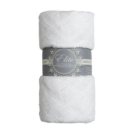 Плед 150х200 см TexRepublic микрофибра белый