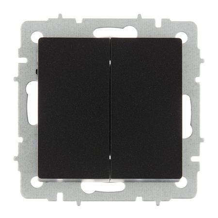 Выключатель IEK Brite ВС10-2-0-БрЧ двухклавишный встраиваемый черный (BR-V20-0-10-K02) организация и управление коммерческой деятельностью учебник