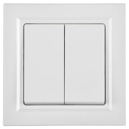 Выключатель IEK Brite ВСР10-2-0-БрБ двухклавишный встраиваемый белый (BR-V20-0-10-K01-F) организация и управление коммерческой деятельностью учебник