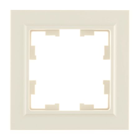 Рамка IEK Brite РУ-1-БрКр одноместная бежевая (BR-M12-K10) кнопка рулевого колеса автомобиля в стиле углеродного волокна нижняя рамка наклейка abs для suzuki swift 2017 2018 2019 2020 2021 2022 2023 2024 2025 suzuki fronx 2024 2025