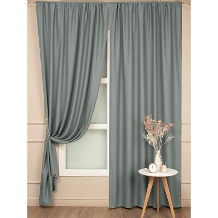 Штора блэкаут темно-серая 160х270 см Amore Mio (99105)