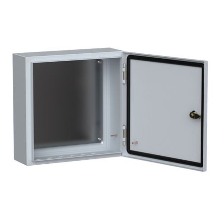 Щит распределительный навесной IEK ЩМП-4.4.1 металлический IP54 400х400х150 мм с монтажной панелью