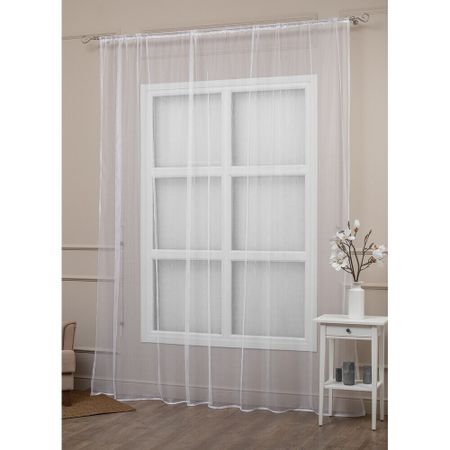 Тюль сетчатая ткань белый 300х270 см Amore Mio (33519)