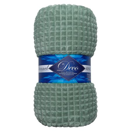 Плед 200х220 см TexRepublic микрофибра зеленый