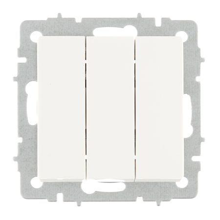Выключатель IEK Brite ВС10-3-0-БрБ трехклавишный встраиваемый белый (BR-V30-0-10-K01) организация и управление коммерческой деятельностью учебник