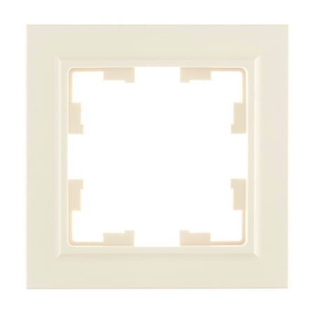 Рамка IEK Brite РУ-1-БрКр-44 одноместная бежевая (BR-M12-44-K10) кнопка рулевого колеса автомобиля в стиле углеродного волокна нижняя рамка наклейка abs для suzuki swift 2017 2018 2019 2020 2021 2022 2023 2024 2025 suzuki fronx 2024 2025