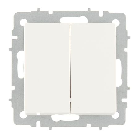 Выключатель IEK Brite ВС10-2-0-БрБ двухклавишный встраиваемый белый (BR-V20-0-10-K01) организация и управление коммерческой деятельностью учебник