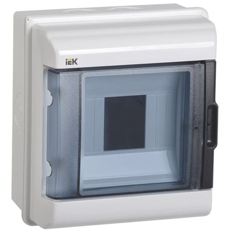 Щит распределительный навесной IEK Krepta 5 КМПн-5 пластиковый IP55 180х162х108 мм прозрачная дверь