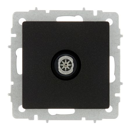 Розетка телевизионная IEK Brite РТВ11-0-БрЧ встраиваемая черная (BR-A10-O-K02)