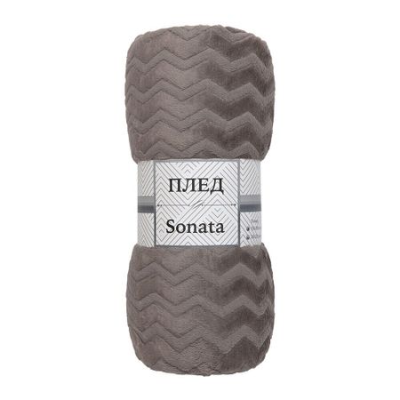 Плед 200х200 см TexRepublic Жаккард микрофибра коричневый снежинки из бумаги январская метель 200х200 мм для вырезания 16 стр в европодвесе