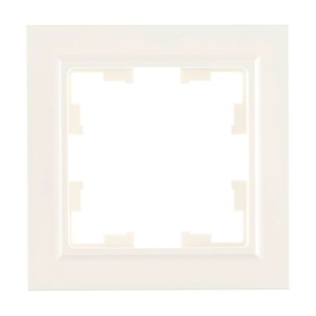 Рамка IEK Brite РУ-1-БрБ одноместная белая (BR-M12-K01) кнопка рулевого колеса автомобиля в стиле углеродного волокна нижняя рамка наклейка abs для suzuki swift 2017 2018 2019 2020 2021 2022 2023 2024 2025 suzuki fronx 2024 2025