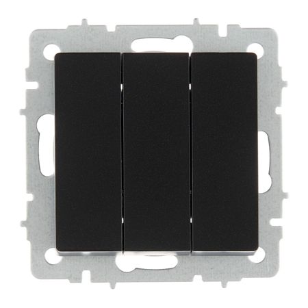 Выключатель IEK Brite ВС10-3-0-БрЧ трехклавишный встраиваемый черный (BR-V30-0-10-K02) организация и управление коммерческой деятельностью учебник