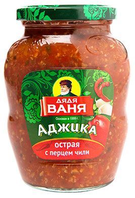 Аджика острая Дядя Ваня с перцем чили, 370 г